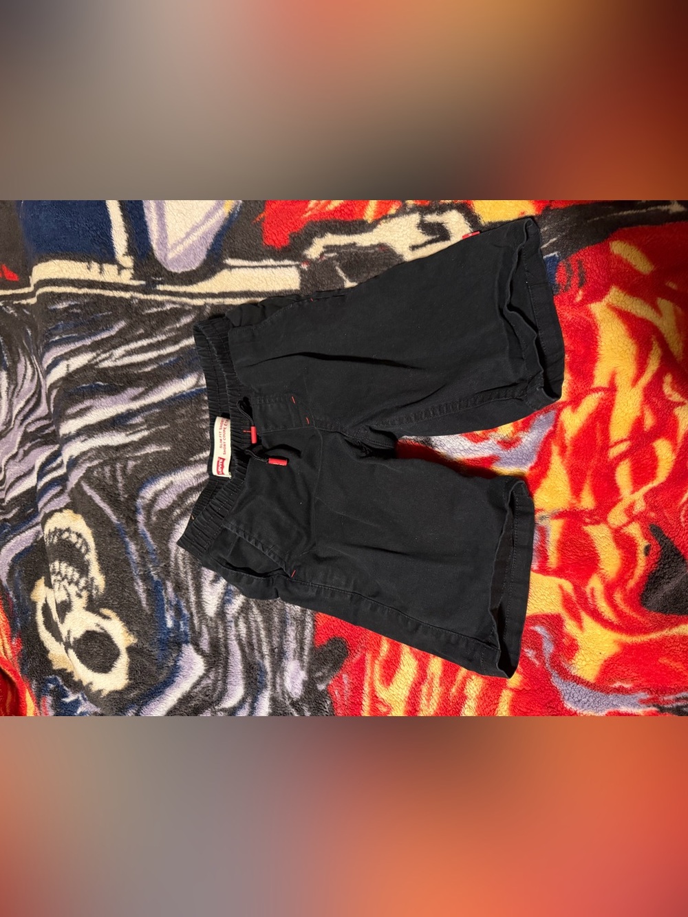 Levi's Black Elastic-Waist Kids Shorts